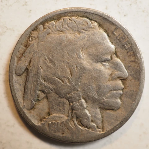 1914 P BUFFALO NICKEL ***NICE COIN!*** - FREE SHIPPING! A3492 Cover