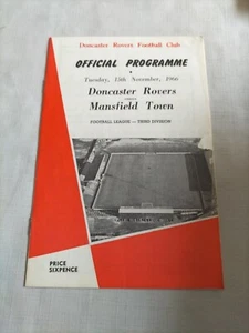 1966/67 Doncaster Rovers v Mansfield Town programme 15th Nov 1966 - Picture 1 of 4