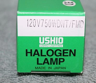 USHIO Halogen Lamp 120V - 750WDNT/FMD Stage Lighting Light Bulb - Image 1 of 4