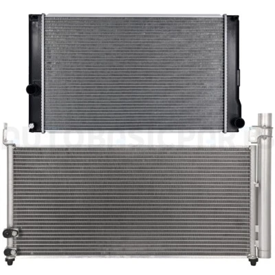Kit de refrigeración de radiador y condensador de aluminio para Toyota Prius 2010-2015 Foto 1 de 4