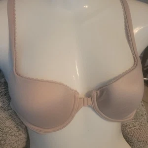 Victoria Secrets PINK 34B Front Closure Beige Underwire Women's Padded... - Picture 1 of 6