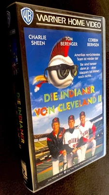 (っ'-')╮=͟͟͞͞🏀 Die Indianer von Cleveland 2 📼VHS-ERSTAUFLAGE⚾️🧢🏏Charlie Sheen - Bild 1 von 4