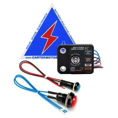 Cartek X-Club Solid State Battery Isolator - Complete Kit With Red Ext Button - Image 1 of 2