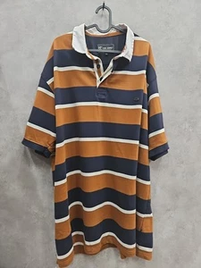 Polo de rugby a rayas manga corta KAM para hombre KBS 5478 en 3XL - Imagen 1 de 5