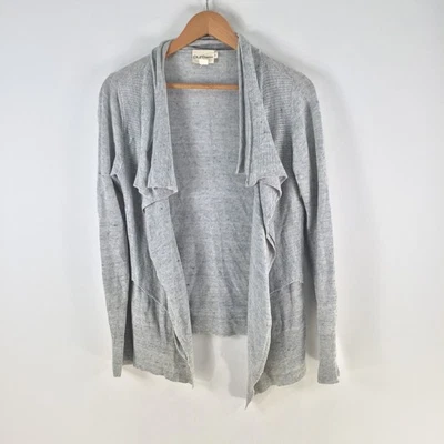 DKNY Mujer Cárdigan Punto Talla S Gris Lino Manga Larga 122306 Foto 1 de 4
