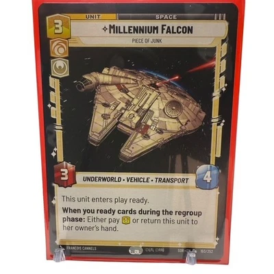 Millennium Falcon Piece of Junk Star Wars Unlimited Regular Non-Foil 193/252 NM - Image 1 of 2