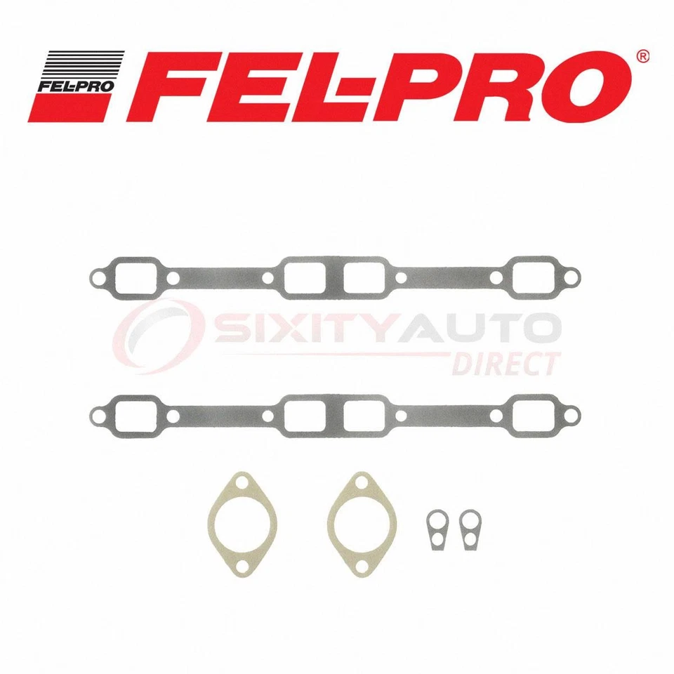 Fel-Pro Exhaust Manifold Gasket Set for 1974 Plymouth PB200 Van 7.2L V8 - dn - Imagem 1 de 4