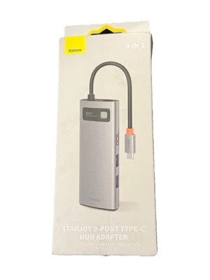 Baseus StarJoy Gray 9 Port USB Type C Hub Adapter - Image 1 of 4