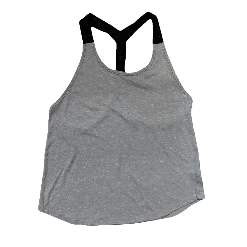 Camiseta sin mangas Victoria’s Secret Sport espalda deportiva con paneles de malla gris atlética talla M Foto 1 de 4