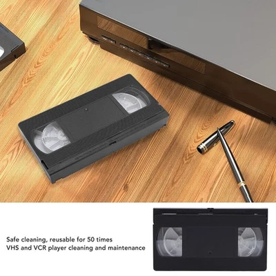 VCR VHS Head Cleaner Reusable Video Player Head Cleaning Tool Dry Technology NEW - Photo 1/4