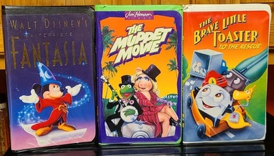 The Brave Little Toaster To The Rescue Fantasia Muppet Movie VHS Movies Disney  - Image 1 of 4