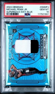 Michael Penix Jr. 2024 Obsidian Supernova Blue /25 RC PSA 10 Rookie #SNMPJ Card - Picture 1 of 3