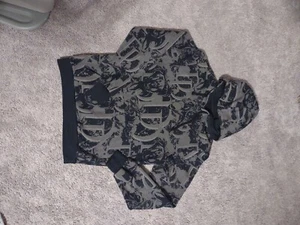 Marvel Extreme Bershka Daredevil Men's Hoodie Size M  Gray/ Black - Picture 1 of 8