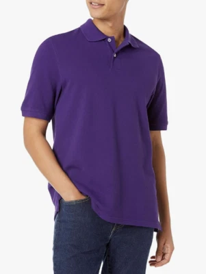 Camisa Polo Púrpura Para Hombre Talla M Ajuste Regular Algodón Piqué Amazon Essentials Foto 1 de 4