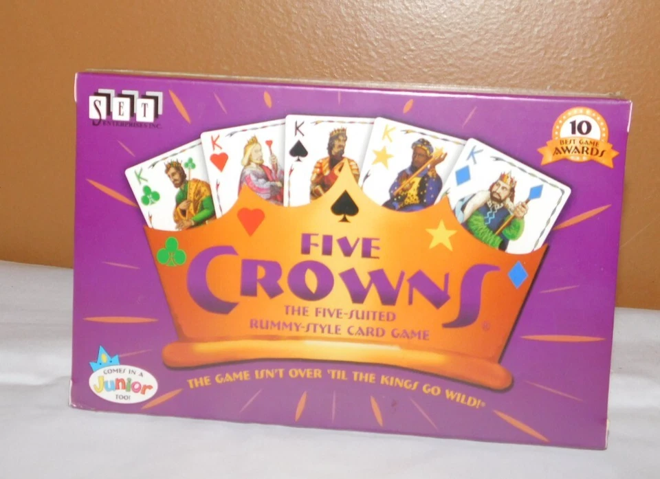 Set Enterprises Five Crowns Five Suited Rummy Style Card Game
