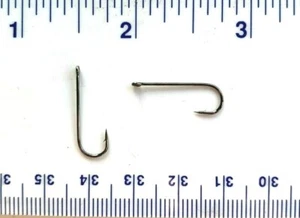 100 super strong 9146 2X strength GT Black Nickel Aberdeen Fishing Hooks size 8 - Picture 1 of 1