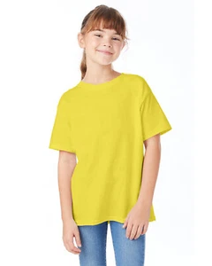3 Pack Of Hanes 5480 Youth Short Sleeve T Shirt Essential-T Stylish Top T-Shirt - Picture 1 of 34