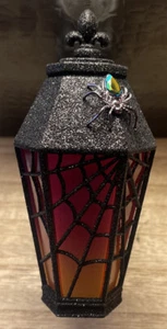 BATH & BODY WORKS SPOOKY LANTERN WALLFLOWER HALLOWEEN NIGHTLIGHT SPIDER WEB 24/7 - Picture 1 of 2