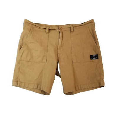 Tony Hawk Pantalones Cortos Hombre 38x7 Marrón Algodón Flex Elástico Exterior Patín Jammer Beach Foto 1 de 4