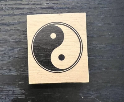 Asian Yin Yang Rubber Stamp - Image 1 of 3