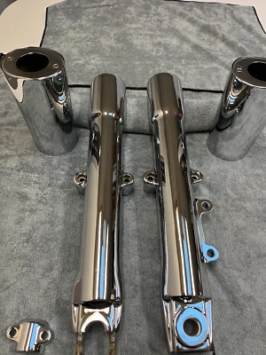 Harley Chrome Softail Fatboy Heritage Deluxe 2000 -2006 С Банками Прямая Распродажа - Изображение 1 из 4