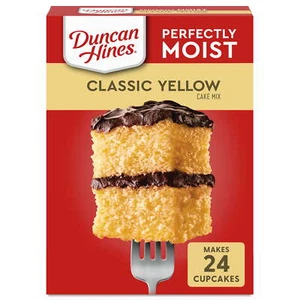 (4 pack) Duncan Hines Perfectly Moist Classic Yellow Cake Mix, 15.25 oz - Picture 1 of 10