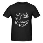 Fashion Free Running Monogram Printed Men's Crewneck T-Shirt Gym Workouts Tee