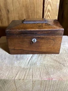 Antica teiera in palissandro di qualità Regency 8” x 5,25” - Foto 1 di 12