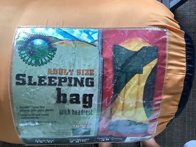 Sleeping Bag ,Ozark.Trail 35F Degree W/Headrest Adult Size 78”x33” 4.5 Lbs-Green - Image 1 of 4