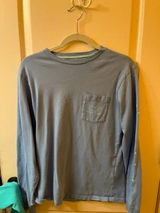 Men's Vineyard Vines Light Blue Long Sleeve T-Shirt w/ Pocket -Sz XS - EUC - Picture 1 of 5