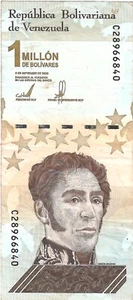 Venezuela 1 Million Bolivar, 2020 ZIRKULIERT X 10 STCK. Konvolut - Bild 1 von 2