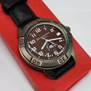 New Vostok Komandirskie 43645B Classic Mechanical Army Men's Watch Brown Dial - Picture 1 of 5