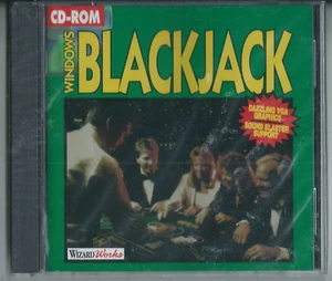 📦 Wizard Works- Windows Blackjack (PC CD-ROM, 1992, Jewel Case) Rare New. - Picture 1 of 2