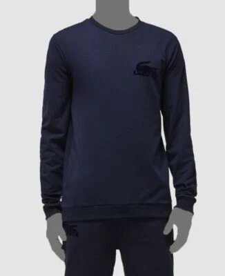 $90 Lacoste Para hombres Azul Cuello Redondo Logo Cocodrilo Térmico Pijama Prendas para Dormir Camisa M Foto 1 de 2