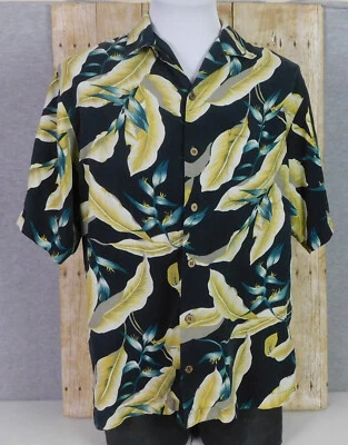 Camisa Hawaiana Hilo Hattie Para Hombre Mediana Seda Floral Isla Colecciones Foto 1 de 4