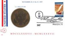 UNITED STATES SEAL OF 1904 AMERICAN FIRST DAY COVER SOCIETY CACHET BY "FFR" 1987