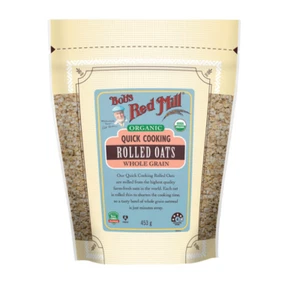Bob's Red Mill Organic Quick Cooking Rolled Oats Whole Grain - 453g - Picture 1 of 3