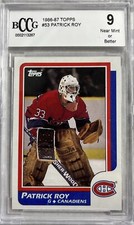 1986-87 TOPPS #53 PATRICK ROY BCCG 9 (3267) ROOKIE