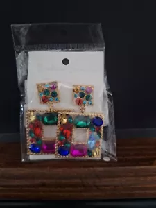 Multi Stone Earrings - Picture 1 of 2