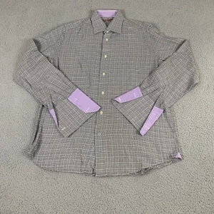 Robert Graham Hemd Herren 16 / 41 schwarz grau gemustert langarm Baumwolle - Bild 1 von 10