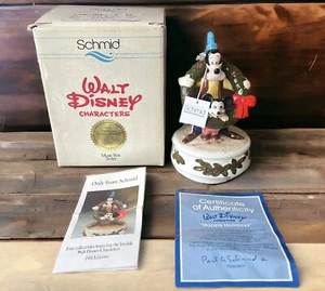 Personajes de Walt Disney Schmid Mickey Mouse Goofy Figura Caja de Música Serie 1981 - Imagen 1 de 14
