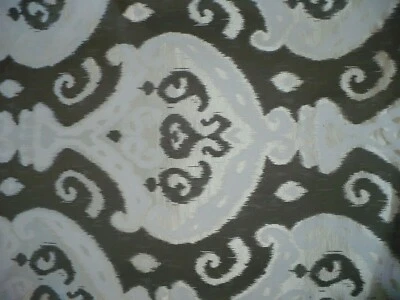 Taupe and Gold Ikat upholstery/decor fabric, by the yard - Image 1 of 2