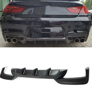 Matte BLK Rear Bumper Diffuser Lip For BMW F06 F12 F13 650i M Sport M6 2012-2018 - Picture 1 of 8