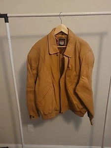 J Park Collection Tan Leather Jacket XL - Picture 1 of 5