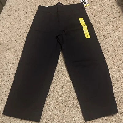 Gloria Vanderbilt Women's Pull-On Wide-Leg Crop Pants, Navy Blue Size 6 - Image 1 of 4