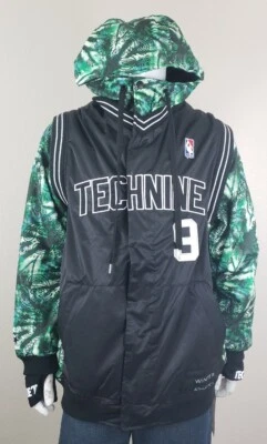 Technine Slam Dunk Snowboarding Jacket Mens L Black Mesh/Tie Dye Paisley - Image 1 of 4