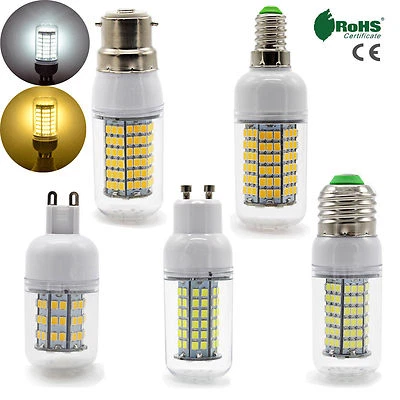 Dimmable LED Corn Bulbs B22 E27 E14 GU10 G9 3W-32W 2835 SMD Warm White Lamp - Image 1 of 4
