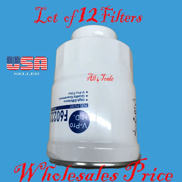 Lot 12 Fuel Filter for Diesel Engines Fits Chevrolet Dodge GMC Isuzu Mitusbishi  - Image 1 of 1