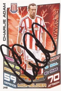 CHARLIE ADAM SIGNED STOKE 2012/2013 MATCH ATTAX TRADING CARD + COA - Bild 1 von 1