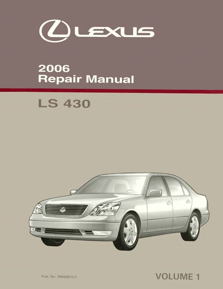 2006 Lexus LS 430 Shop Service Repair Manual Volume 1 Only - Image 1 of 1